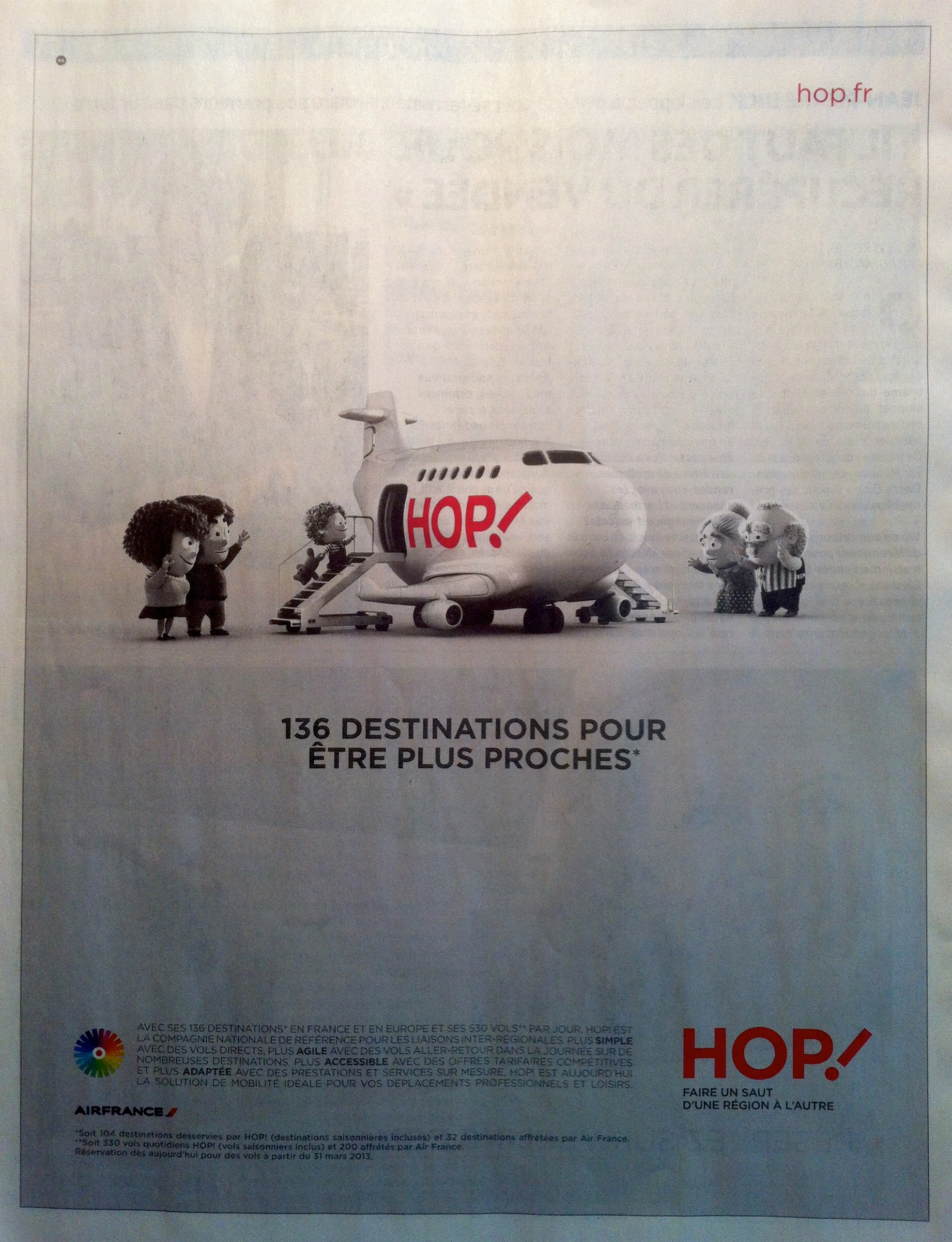Air France HOP publicite, The Myndset Digital Marketing et Strategie de marque